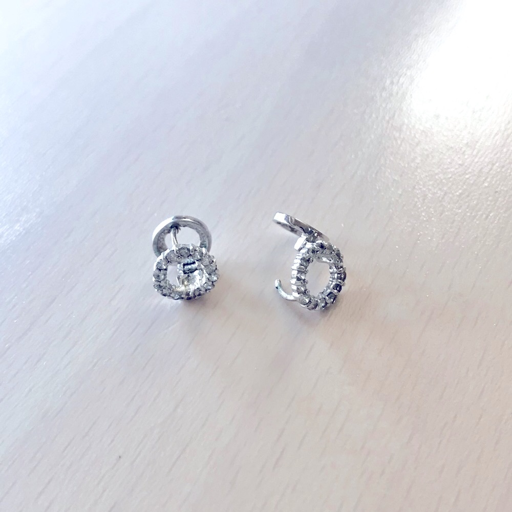 Gorgeous Dainty CZ Circle Earrings